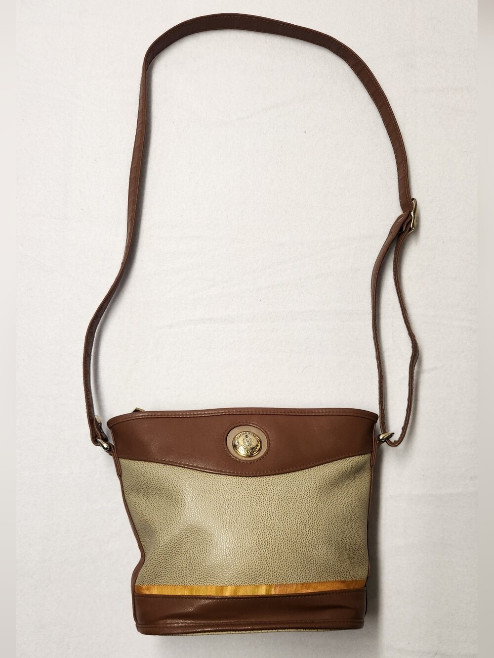 Jane Shilton Clubhouse Collection Vintage 90s Crossbody Bag | Quiet Luxury Brown